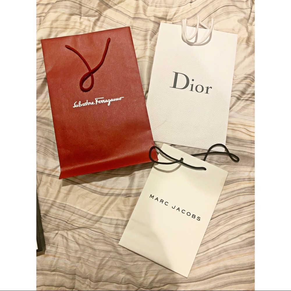 Ferragamo, Dior, Marc Jacobs Gift Bags